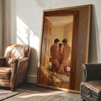Nude Men In Erotic Threesome