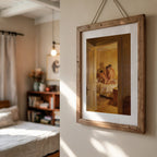 Threesome Bedroom — 18+ Gay Art Print