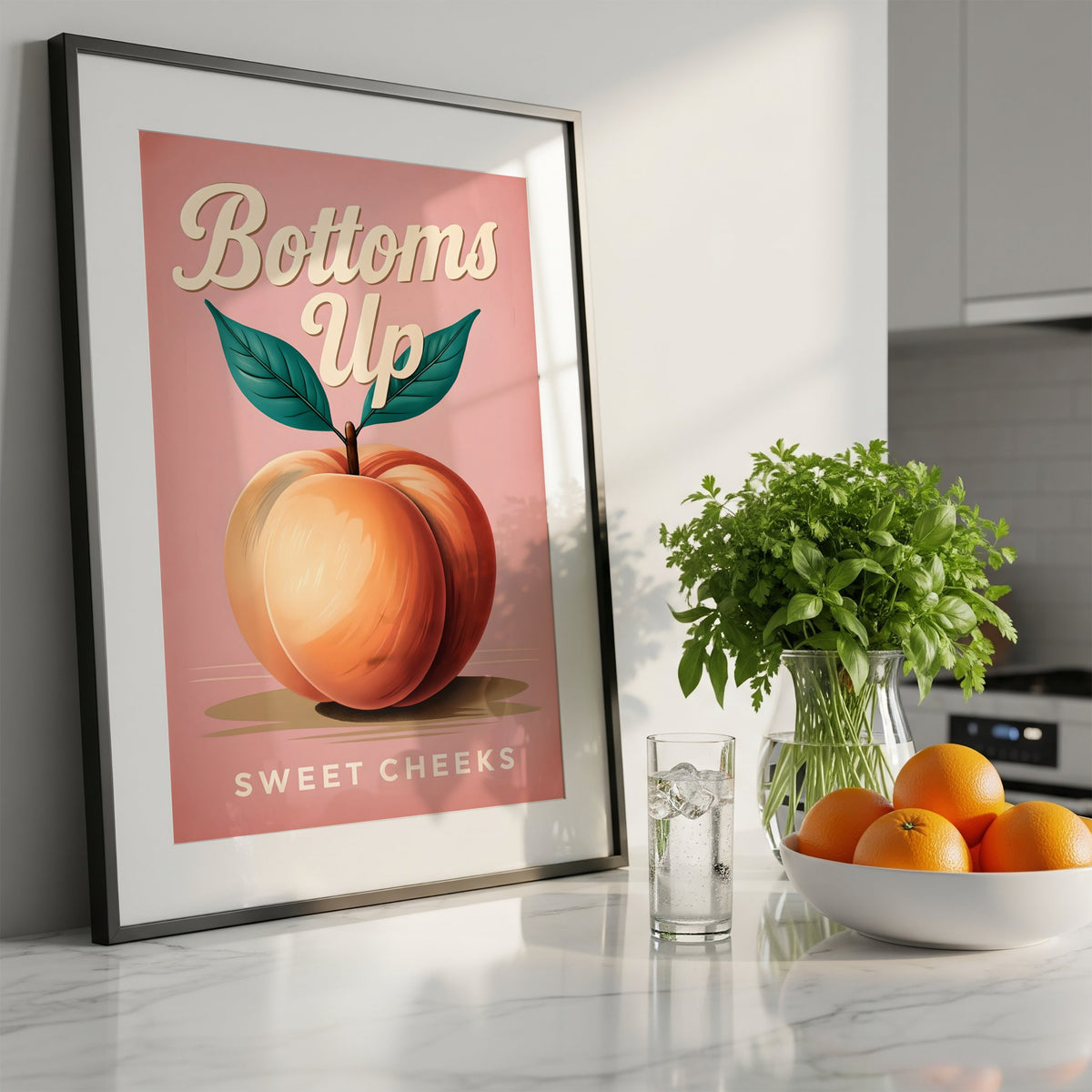 Bottoms Up – Sweet Cheeks Art Print