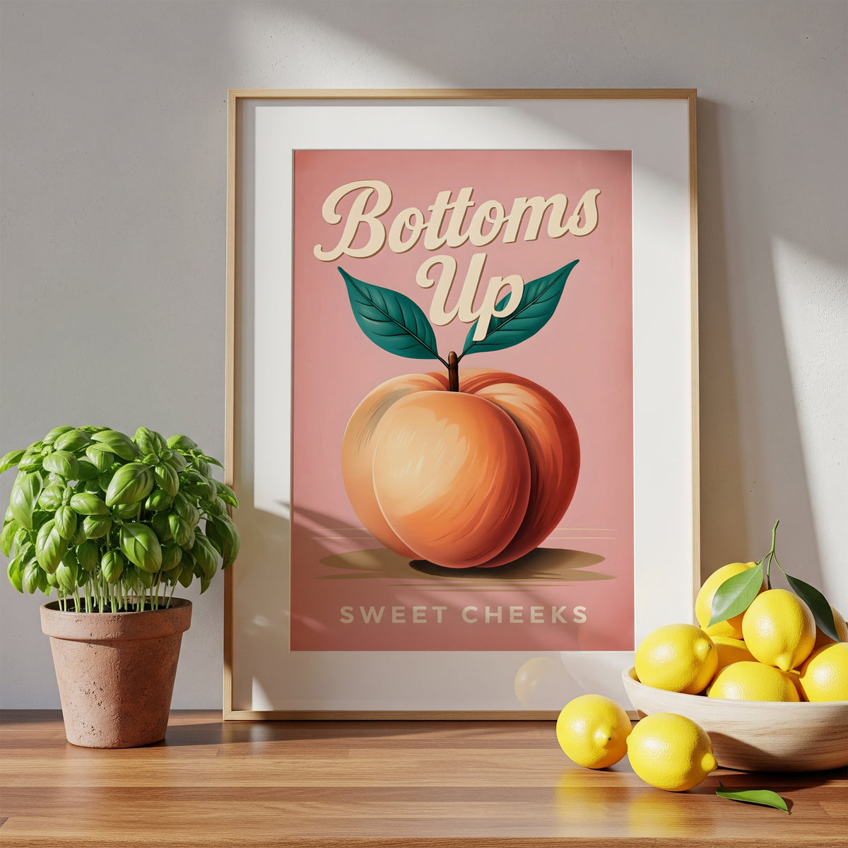 Bottoms Up – Sweet Cheeks Art Print