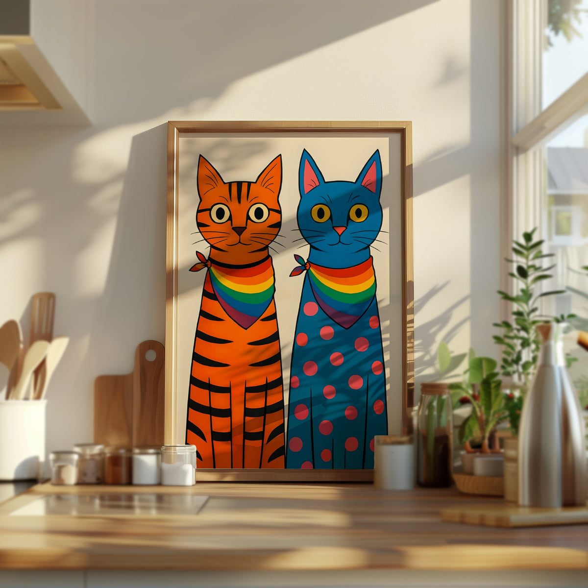 Proud Cats – Queer Cat Art Print