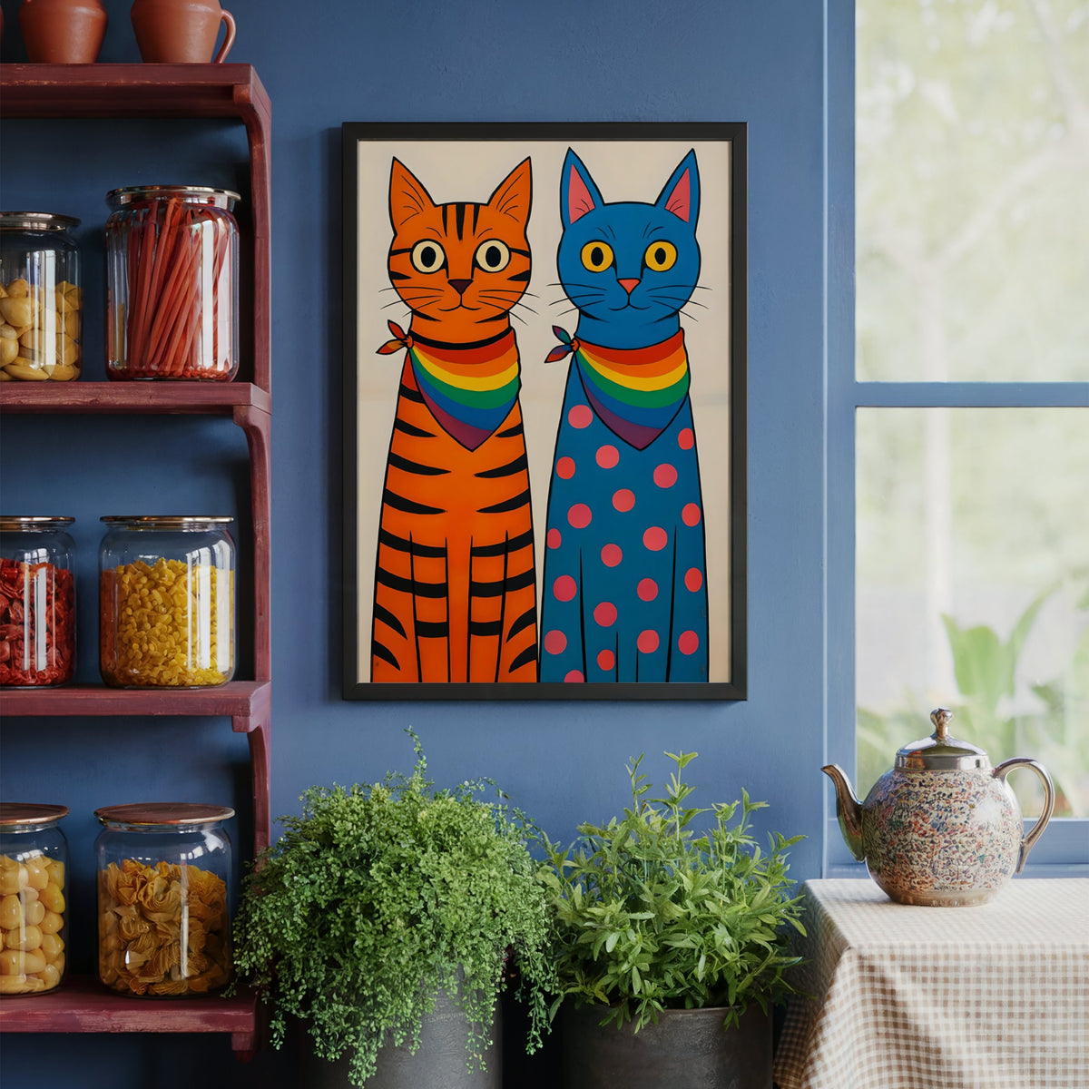 Proud Cats – Queer Cat Art Print