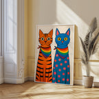 Proud Cats – Queer Cat Art Print
