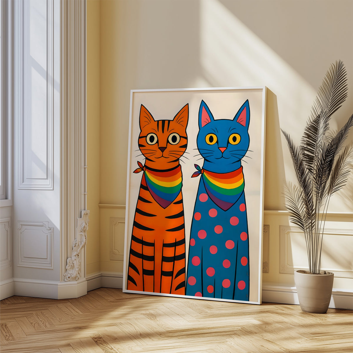 Proud Cats – Queer Cat Art Print