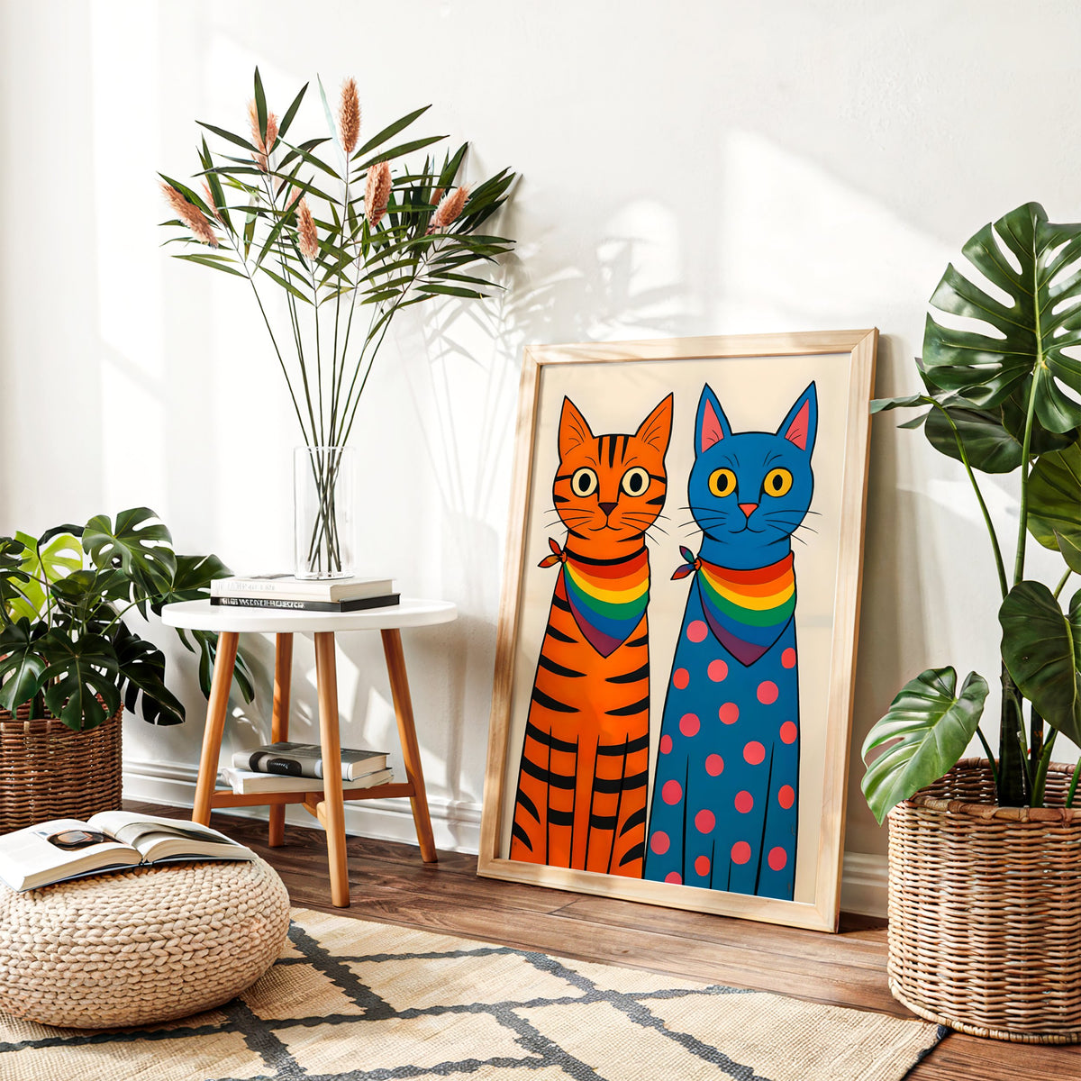 Proud Cats – Queer Cat Art Print