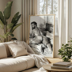 Man on the Bed — 18+ Men's Art Print