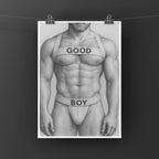 Good Boy, Jockstrap Art Print wall art print from JMH Prints