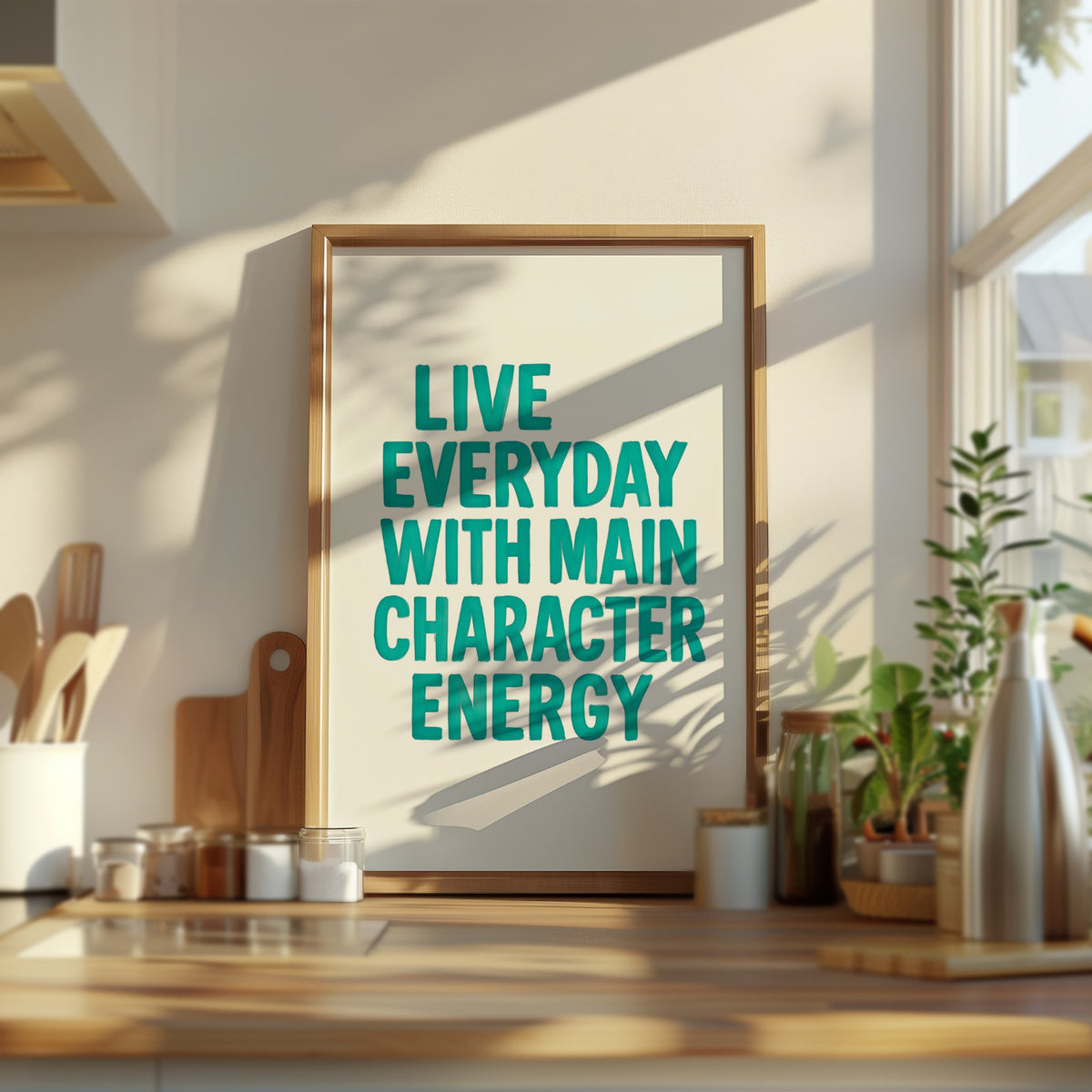 Main Character Energy – Typography Art Print