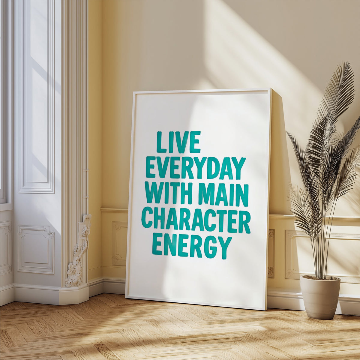 Main Character Energy – Typography Art Print