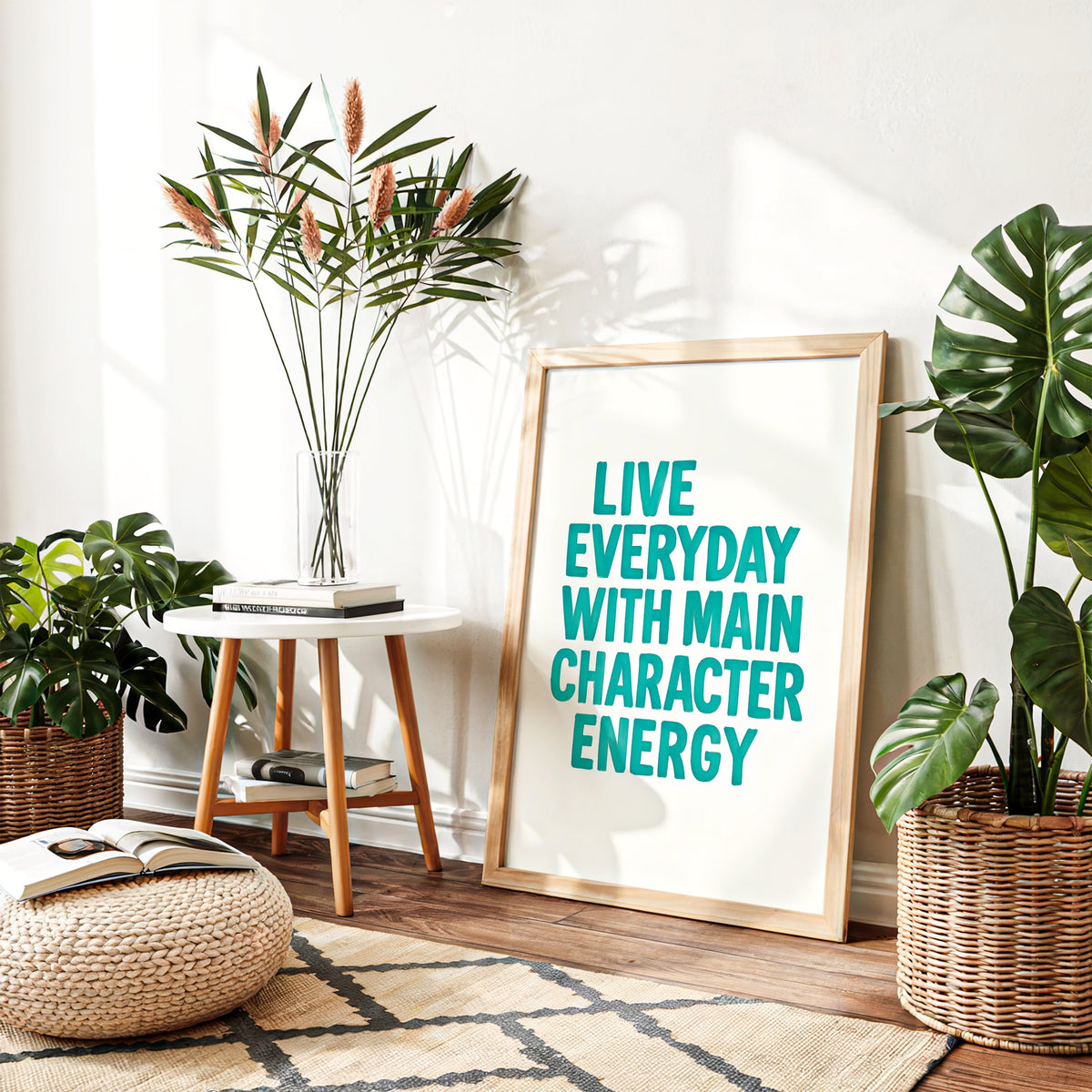 Main Character Energy – Typography Art Print