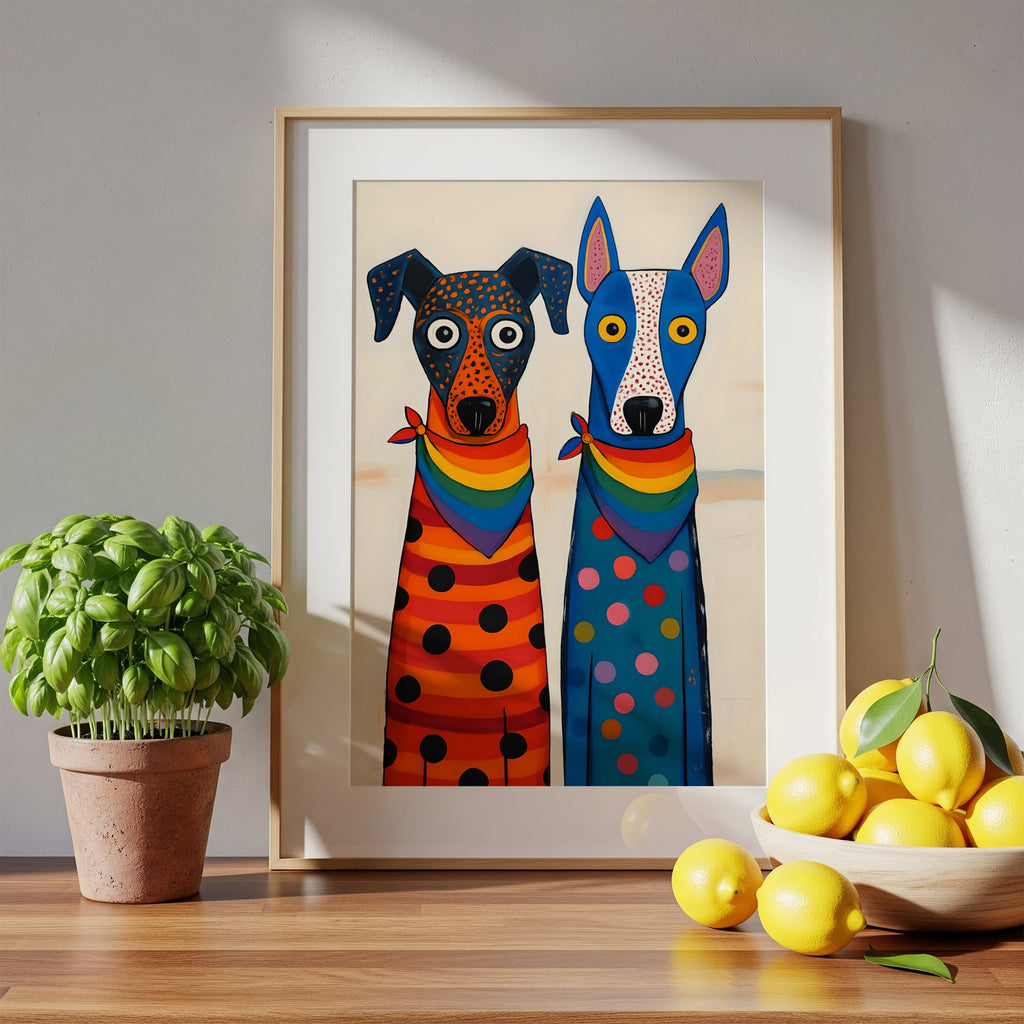 Proud Pups – Queer Dog Art Print