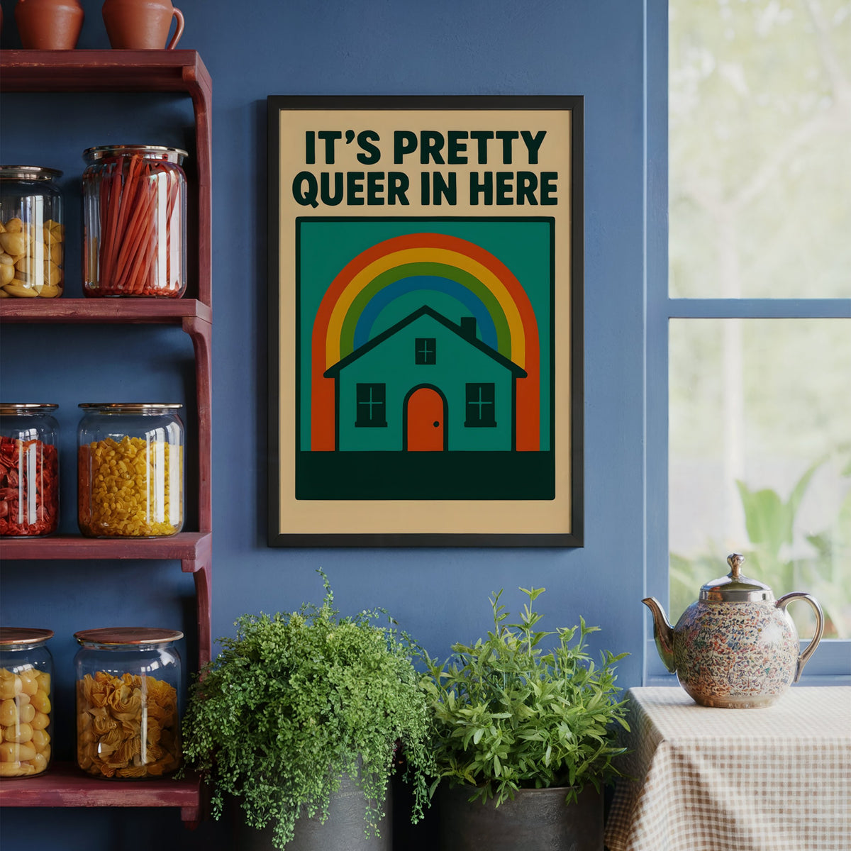 It's Pretty Queer in Here – Retro Art Print