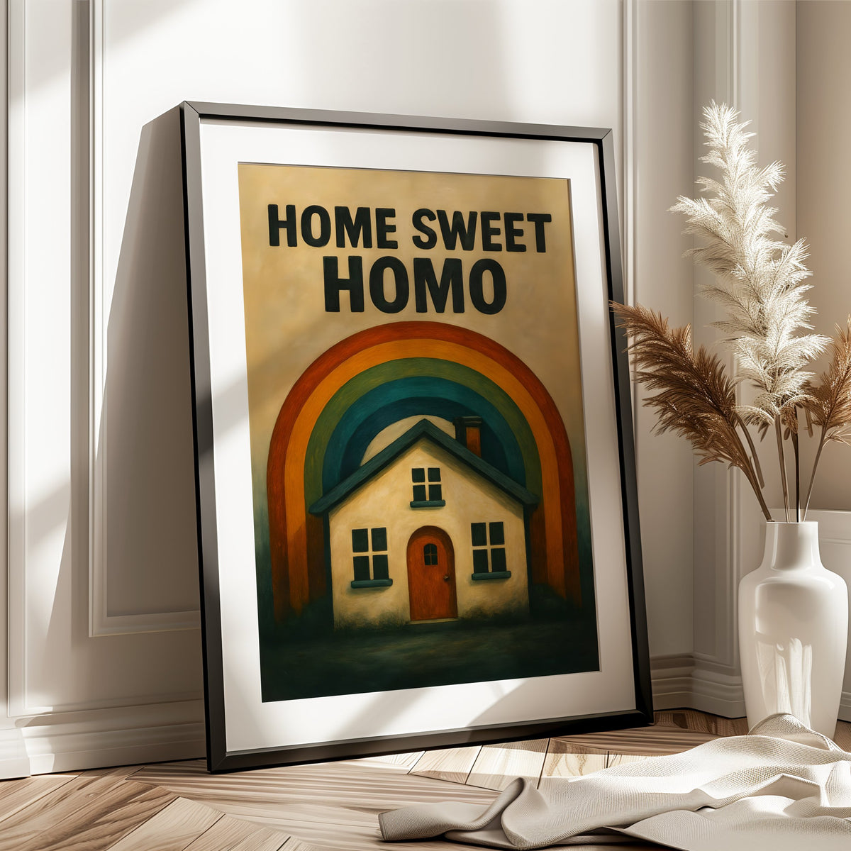 Home Sweet Homo – Retro Art Print