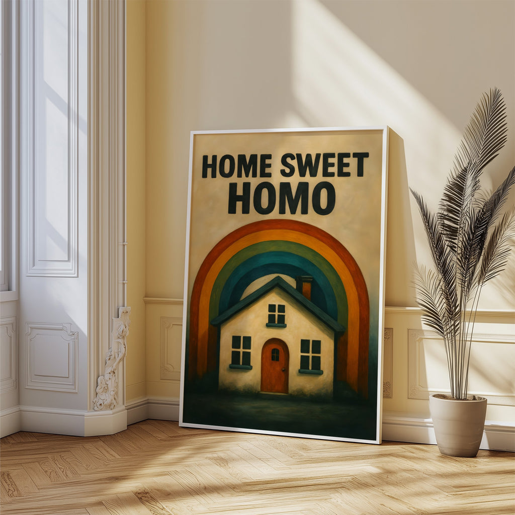 Home Sweet Homo – Retro Art Print