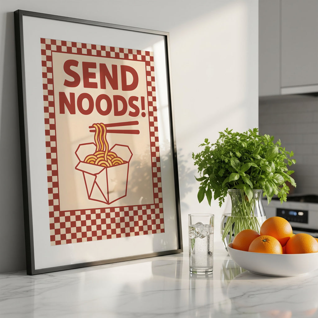 Send Noods – Funny Art Print
