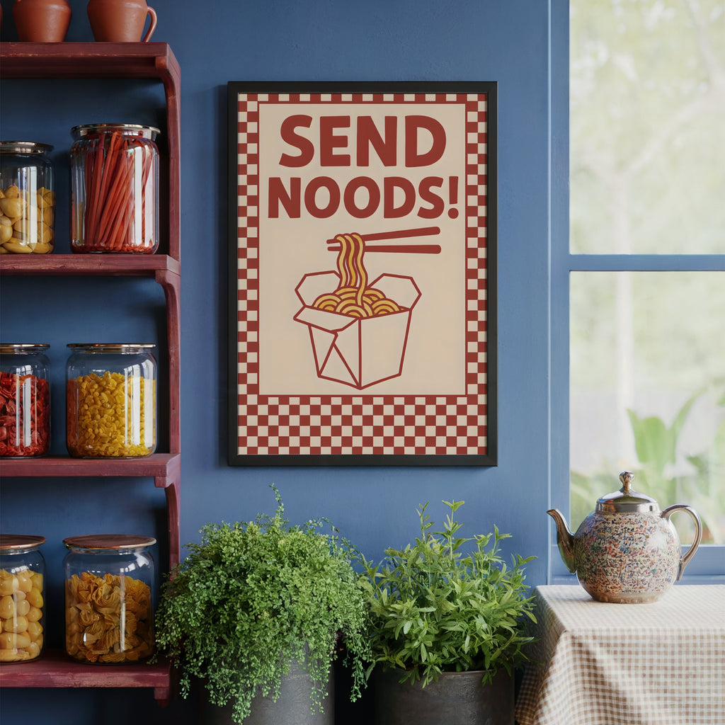 Send Noods – Funny Art Print