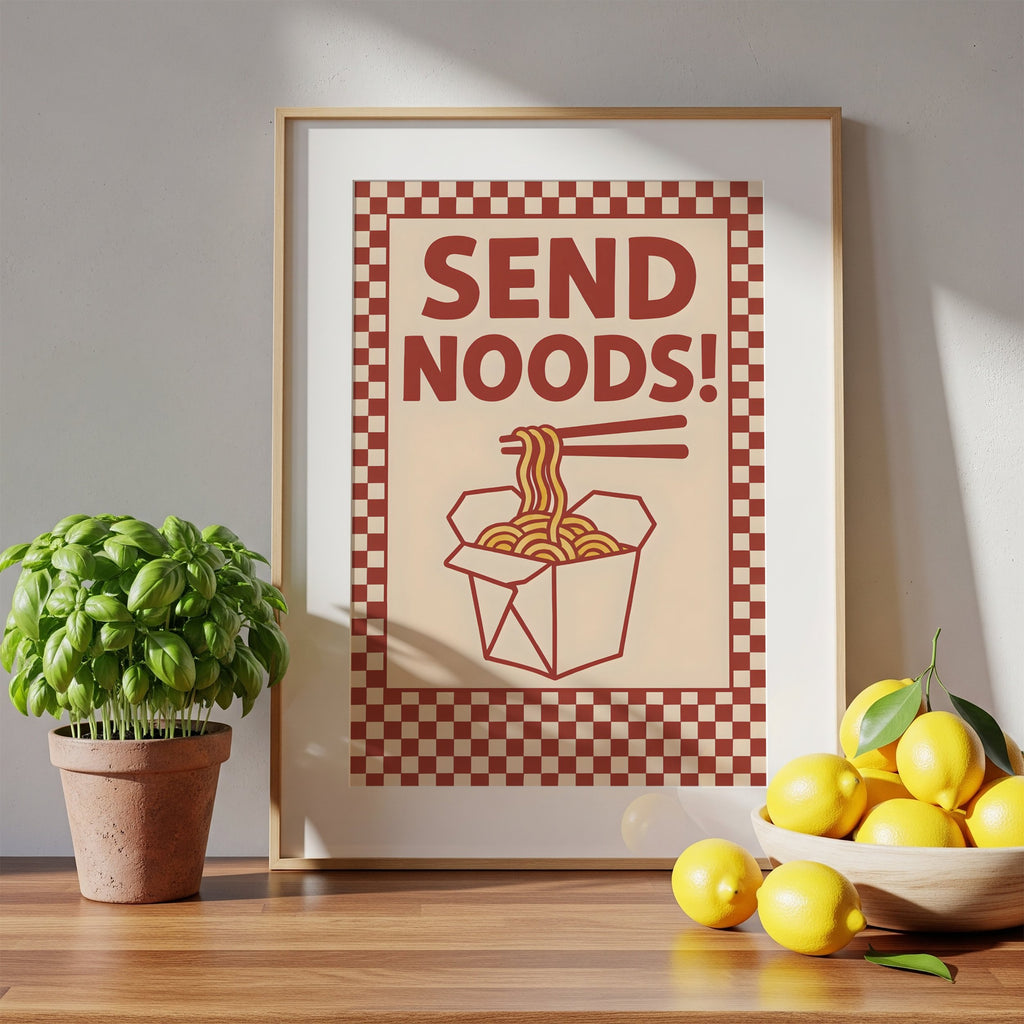 Send Noods – Funny Art Print