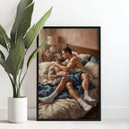 Bedroom Scene, Queer Men's Art Print wall art print from JMH Prints