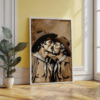 Cowboy Kiss — Queer Western Art Print