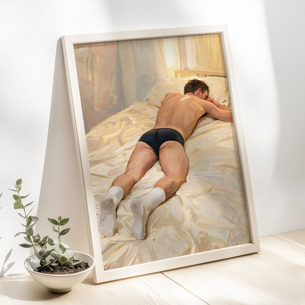 White Socks & Briefs — Gay Men's Art Print